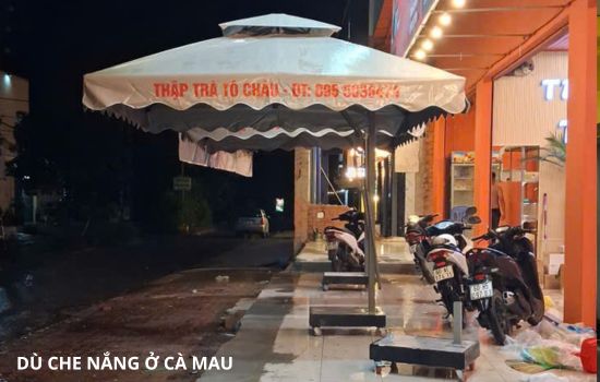 dù che nắng ở cà mau