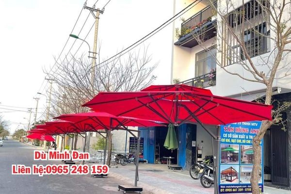 bán dù che nắng quán cafe