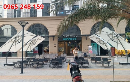 dù che nắng cafe tại hóc môn