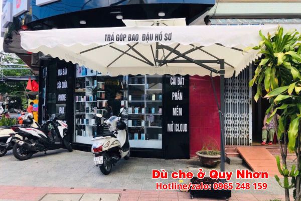 dù che nắng cafe ở quy nhơn