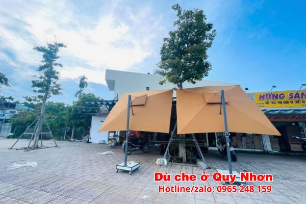 dù che nắng cafe ở quy nhơn