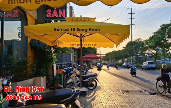 dù che nắng tại nhà bè
