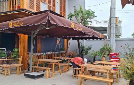 dù quán cà phê quận 1