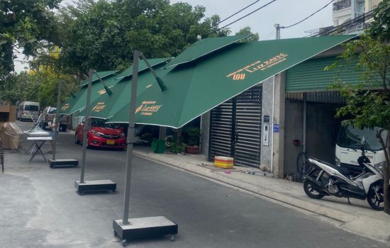 dù quán cà phê quận 1