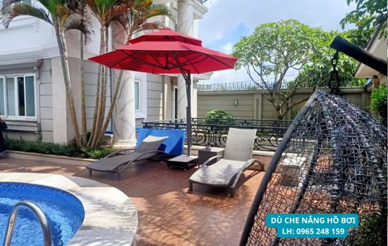dù che nắng hồ bơi