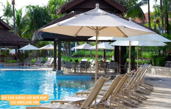 ô dù che nắng hồ bơi