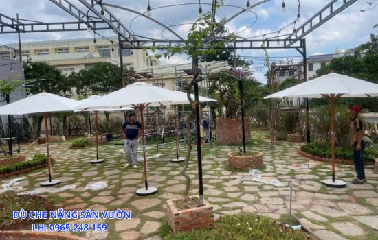 bán dù che nắng sân vườn