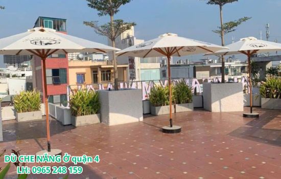 dù che nắng ở quận 4